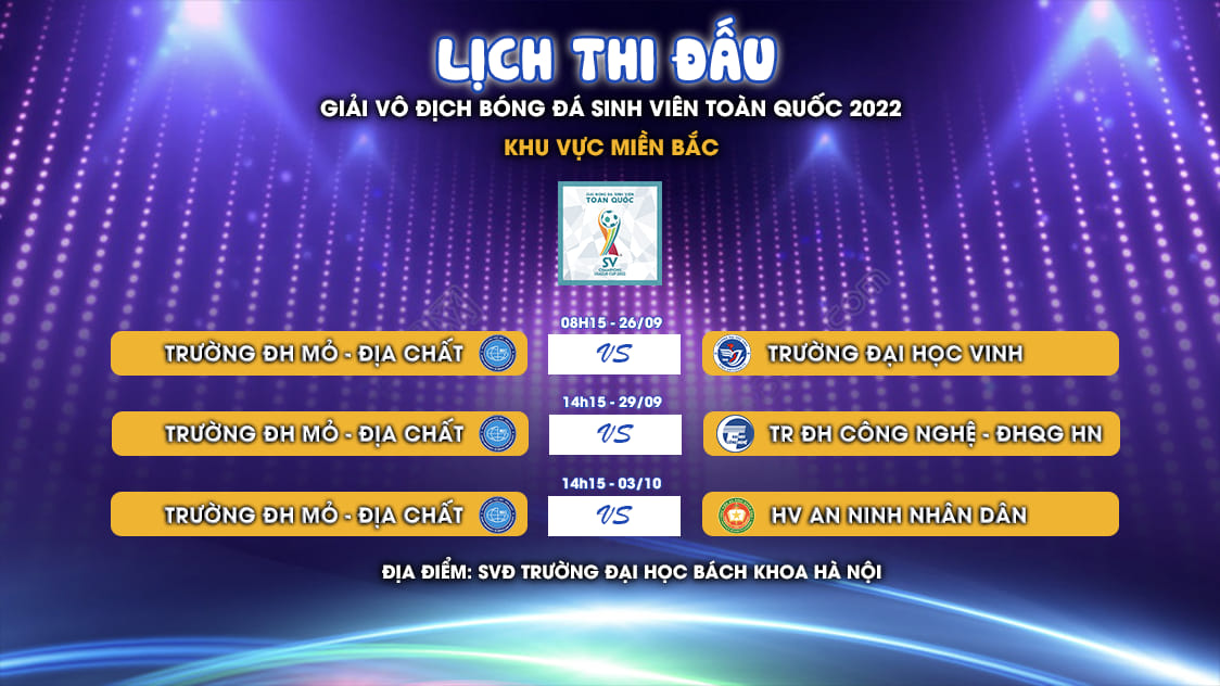 ĐỘI BÓNG ĐÁ NAM HUMG THAM GIA GIẢI VÔ ĐỊCH BÓNG ĐÁ SINH VIÊN TOÀN QUỐC 2022 KHU VỰC MIỀN BẮC